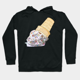 Melted ice-cream (vanilla & sprinkles) Hoodie